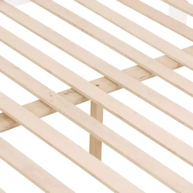 Lit superposé jumeau sur grand lit avec échelle, cadre de lit en bois avec barrière de sécurité haute pour enfants, pas besoin de sommier tapissier