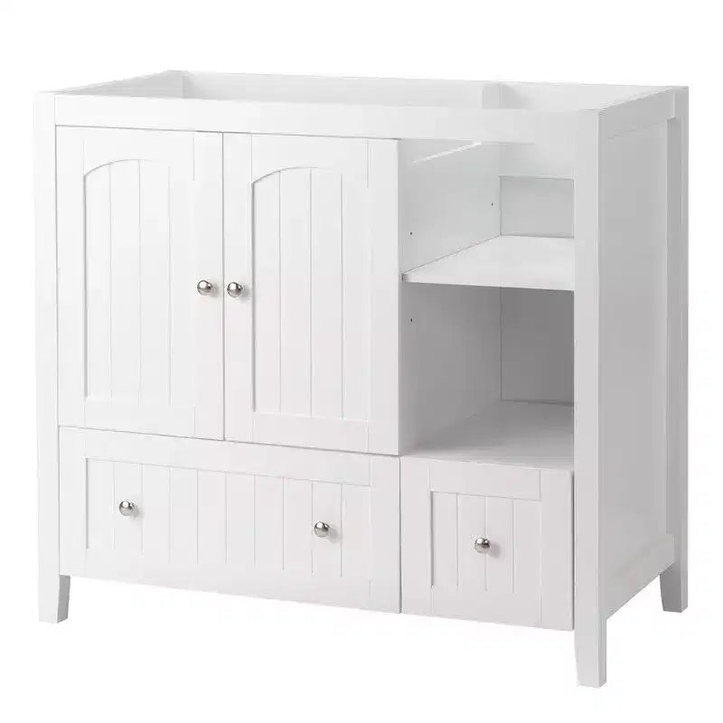 Meuble-lavabo blanc sans vasque