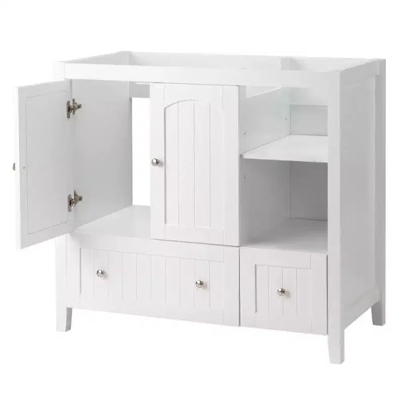 Meuble-lavabo blanc sans vasque