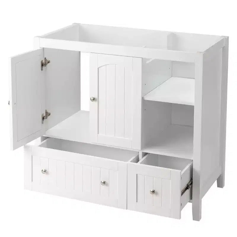 Meuble-lavabo blanc sans vasque