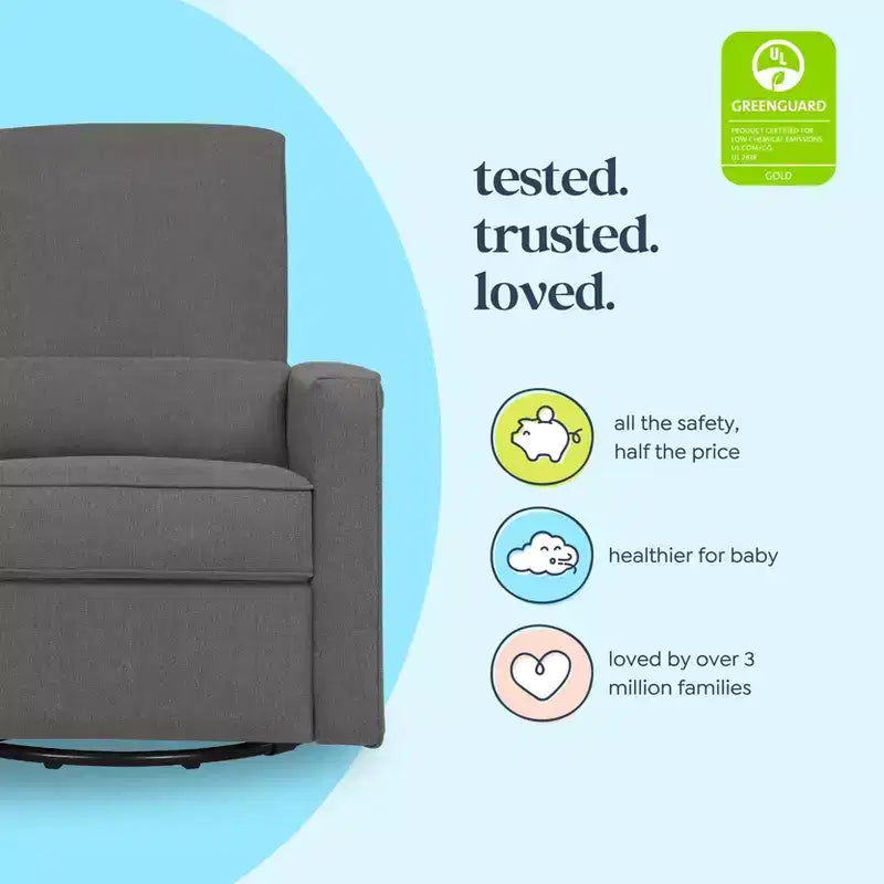 Fauteuil inclinable et fauteuil à bascule pivotant pour chambre de bébé