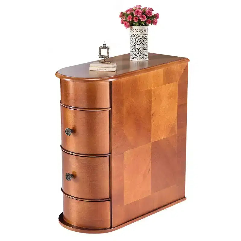 Table d'appoint avec 2 tiroirs, table de chevet haute, table de chevet vintage, aucun assemblage requis