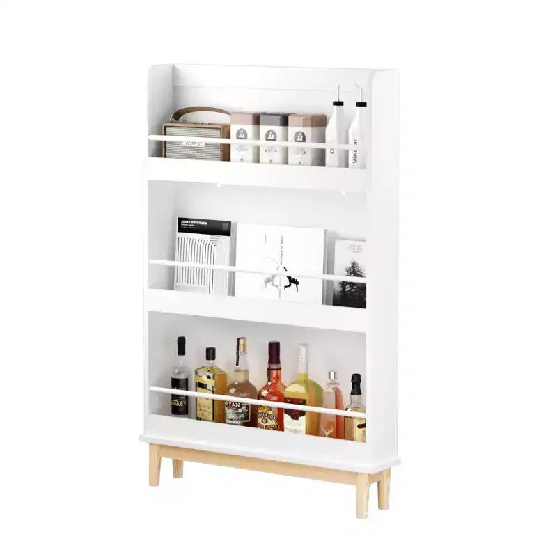 Étagère à Livres Murale pour Enfants avec Présentoirs Frontaux, Blanc
