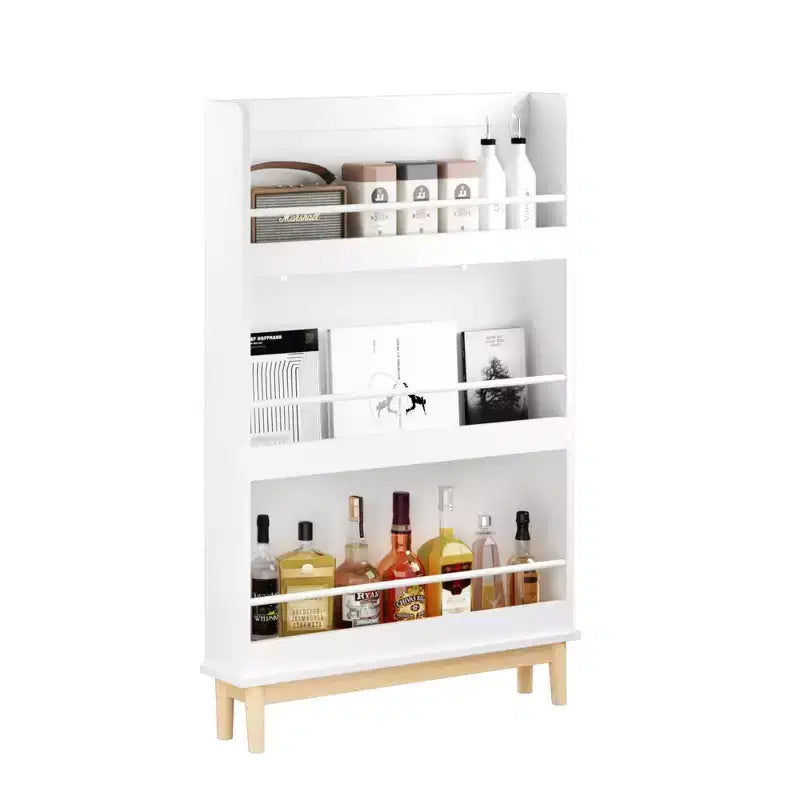 Étagère à Livres Murale pour Enfants avec Présentoirs Frontaux, Blanc