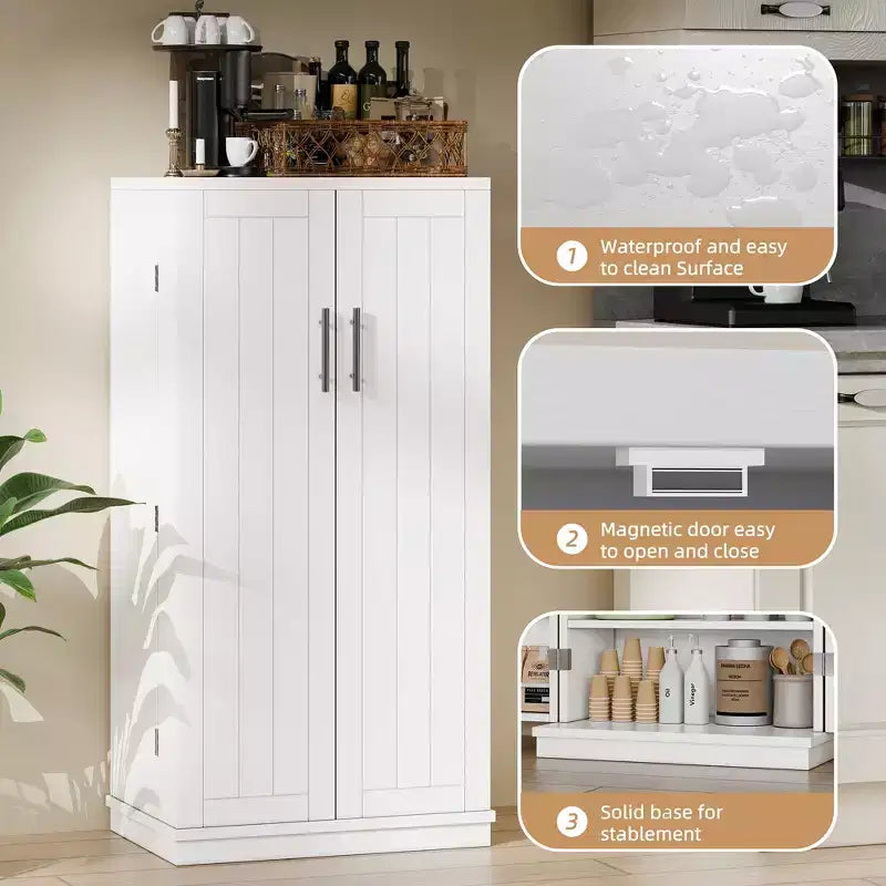 Meuble de cuisine de 120 cm (47,24 po) avec porte et étagères réglables, autoportant pour cuisine, salle à manger