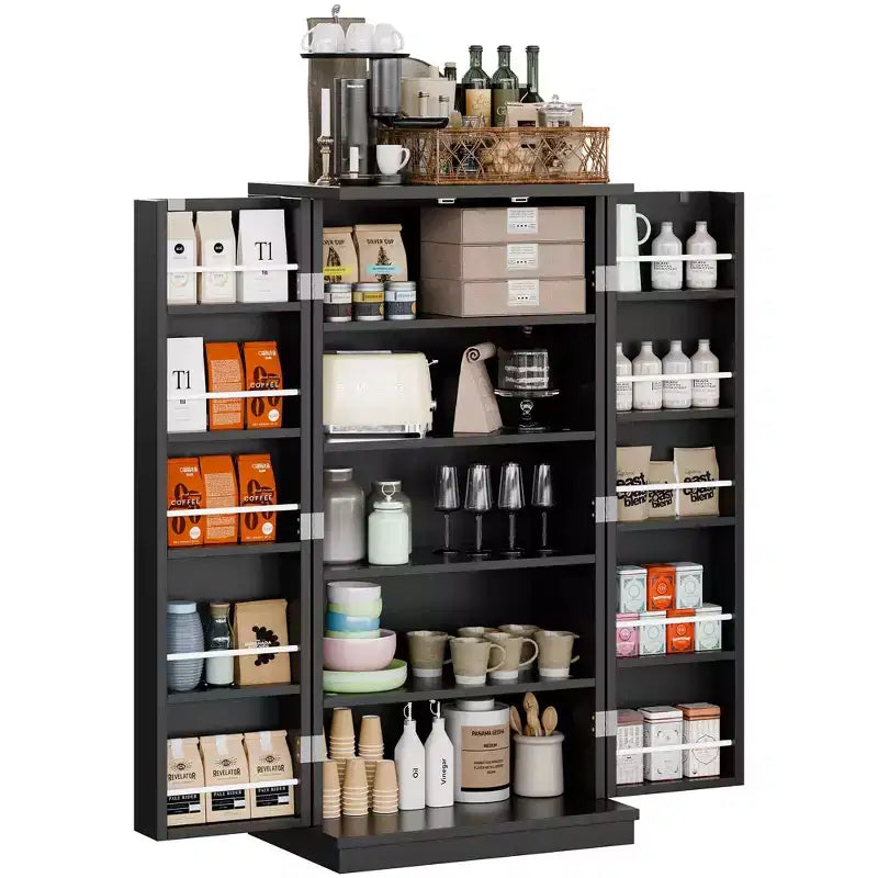 Meuble de cuisine de 120 cm (47,24 po) avec porte et étagères réglables, autoportant pour cuisine, salle à manger