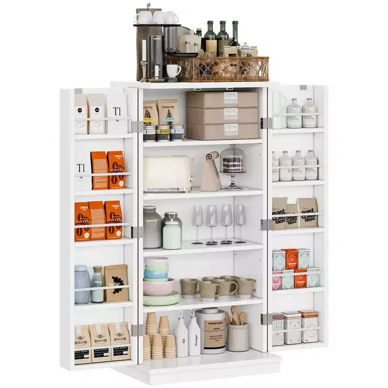 Meuble de cuisine de 120 cm (47,24 po) avec porte et étagères réglables, autoportant pour cuisine, salle à manger