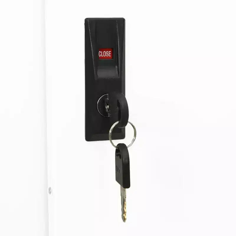 Meuble de classement verrouillable avec porte coulissante en acier