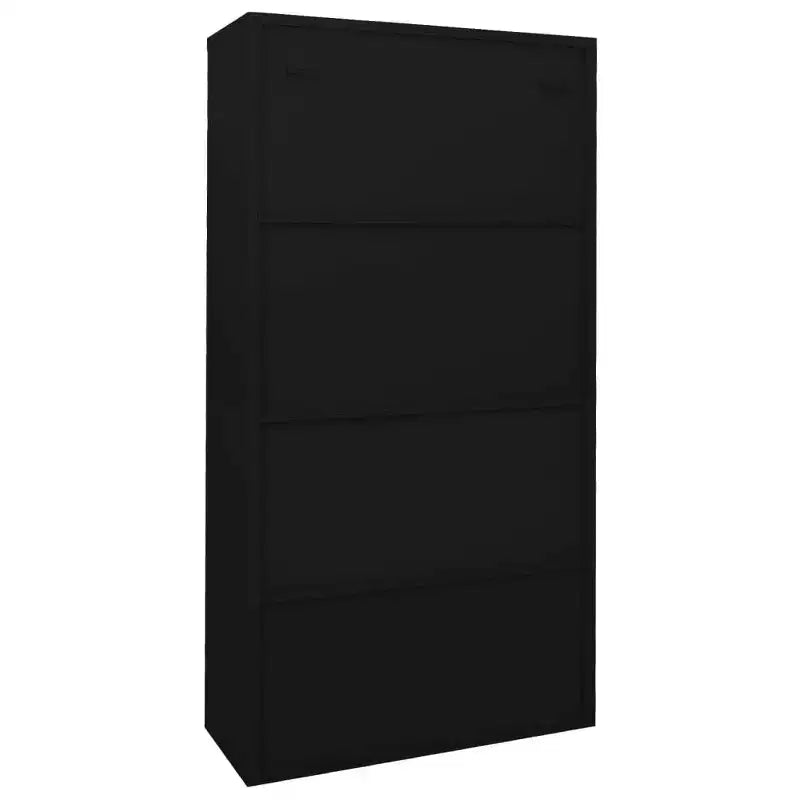 Meuble de classement verrouillable avec porte coulissante en acier