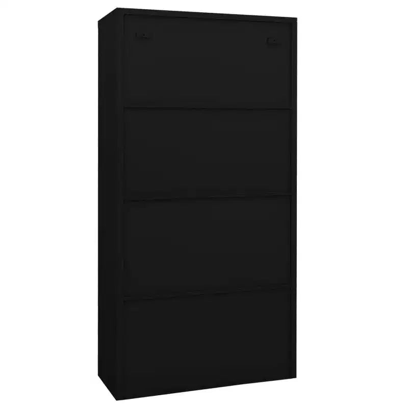 Meuble de classement verrouillable avec porte coulissante en acier