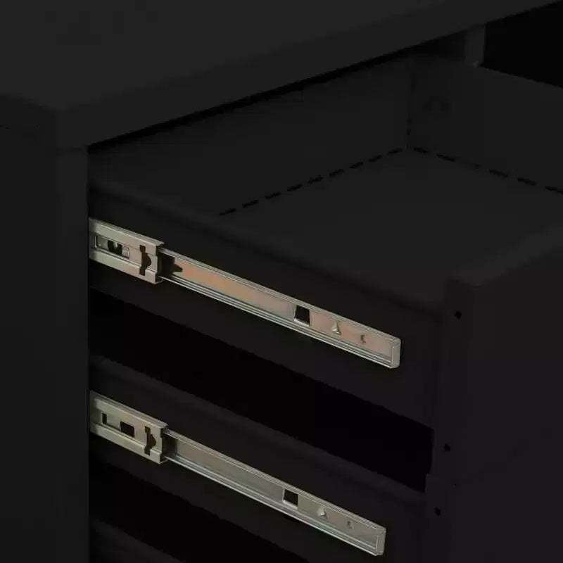 Meuble de rangement pour classement, meuble de bureau avec serrure pour bureau à domicile, en acier - Gris clair sans jardinière