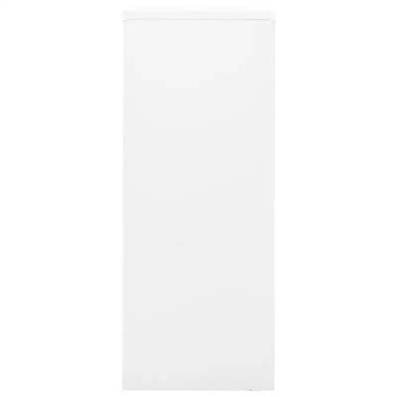 Meuble de rangement pour classement, meuble de bureau avec serrure pour bureau à domicile, en acier - Gris clair sans jardinière