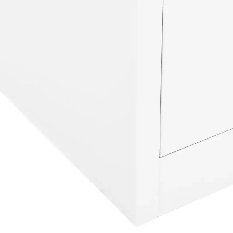 Meuble de rangement pour classement, meuble de bureau avec serrure pour bureau à domicile, en acier - Gris clair sans jardinière