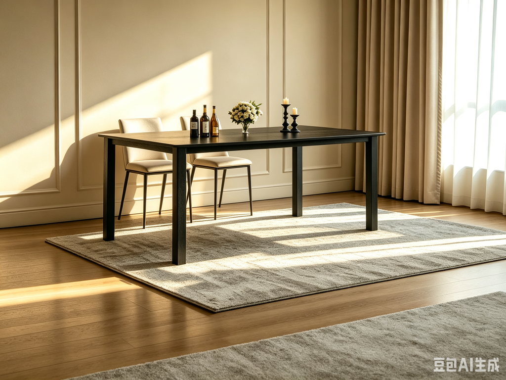 Table à manger avec bord irrégulier ondulé, plateau en MDF de 15 mm d'épaisseur et cadre en métal, pour cuisine, marbre