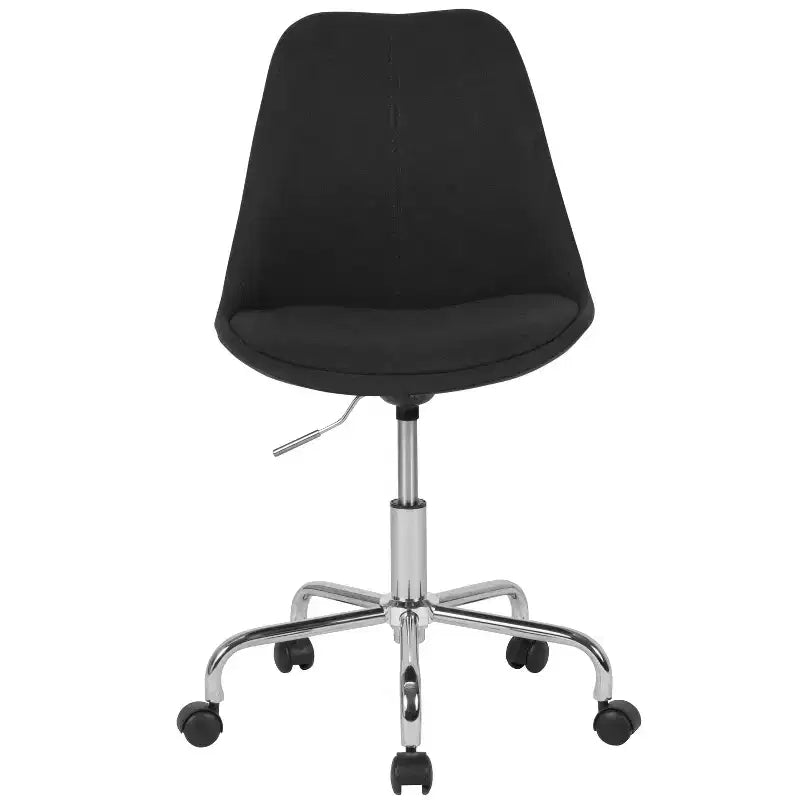 Fauteuil de bureau pivotant avec assise réglable en hauteur et revêtement élégant