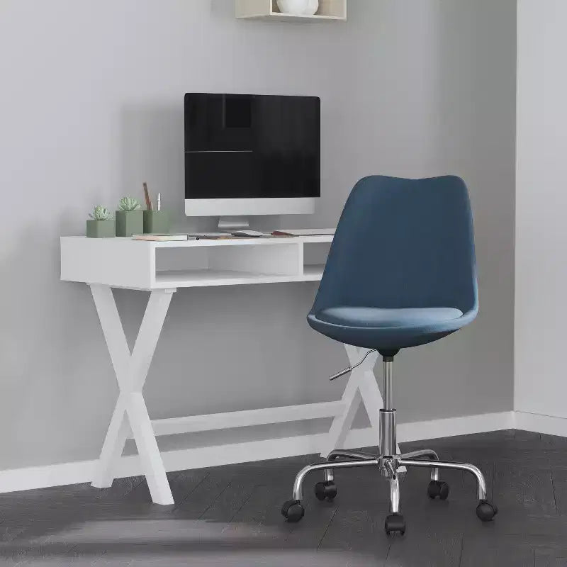 Fauteuil de bureau pivotant avec assise réglable en hauteur et revêtement élégant