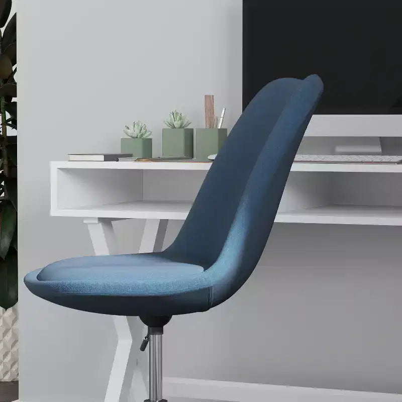 Fauteuil de bureau pivotant avec assise réglable en hauteur et revêtement élégant