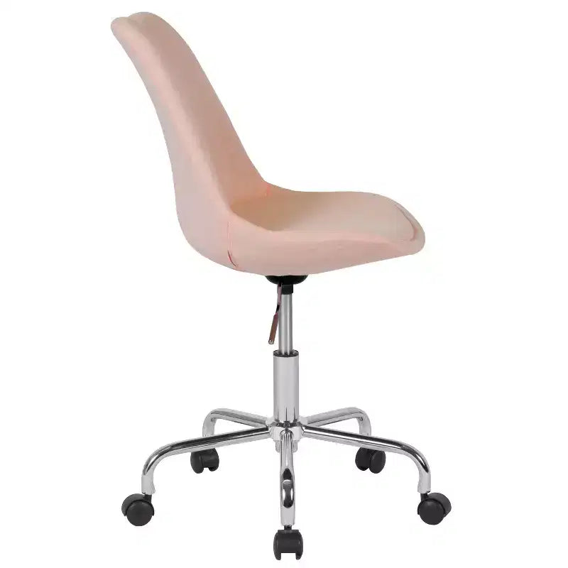 Fauteuil de bureau pivotant avec assise réglable en hauteur et revêtement élégant