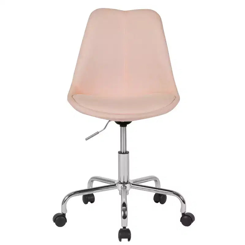 Fauteuil de bureau pivotant avec assise réglable en hauteur et revêtement élégant