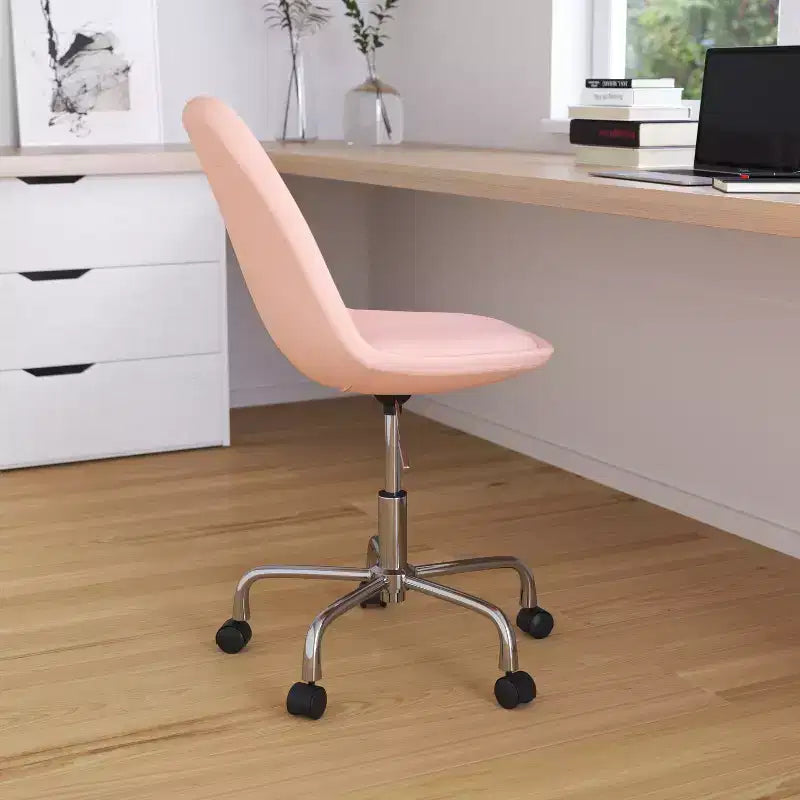 Fauteuil de bureau pivotant avec assise réglable en hauteur et revêtement élégant