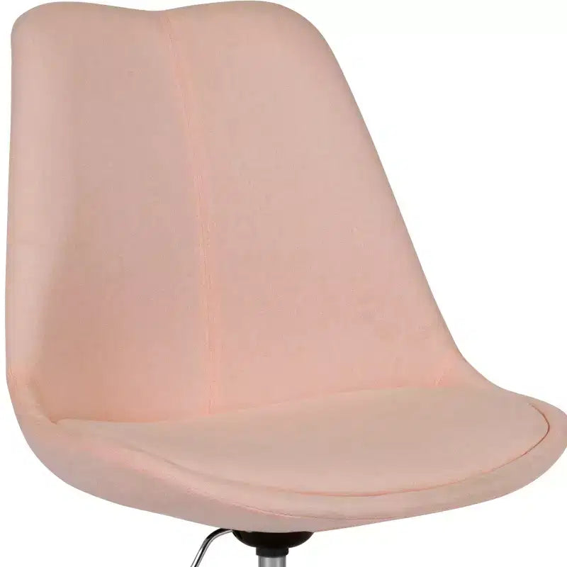 Fauteuil de bureau pivotant avec assise réglable en hauteur et revêtement élégant