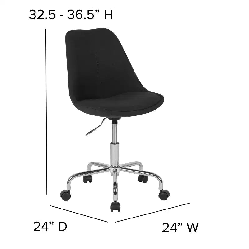 Fauteuil de bureau pivotant avec assise réglable en hauteur et revêtement élégant